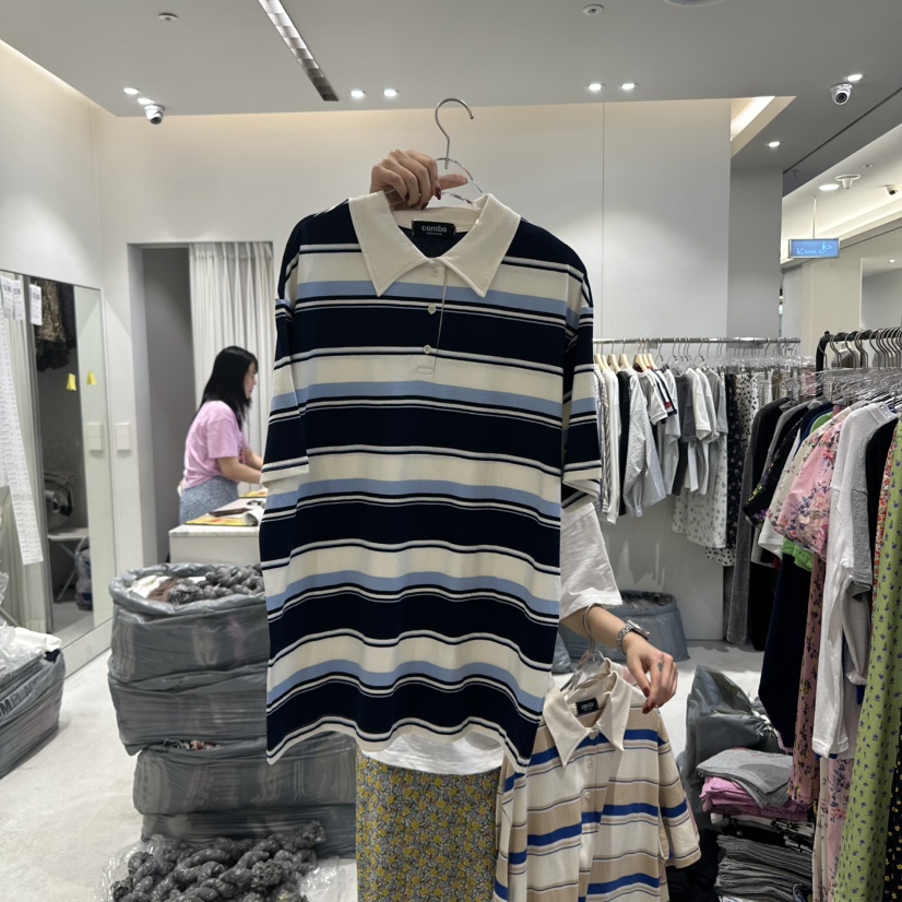 COMBO直郵韓國代購㊣女裝新款時尚休閑人氣25春夏推薦熱賣T恤COM_BOT恤圖色3