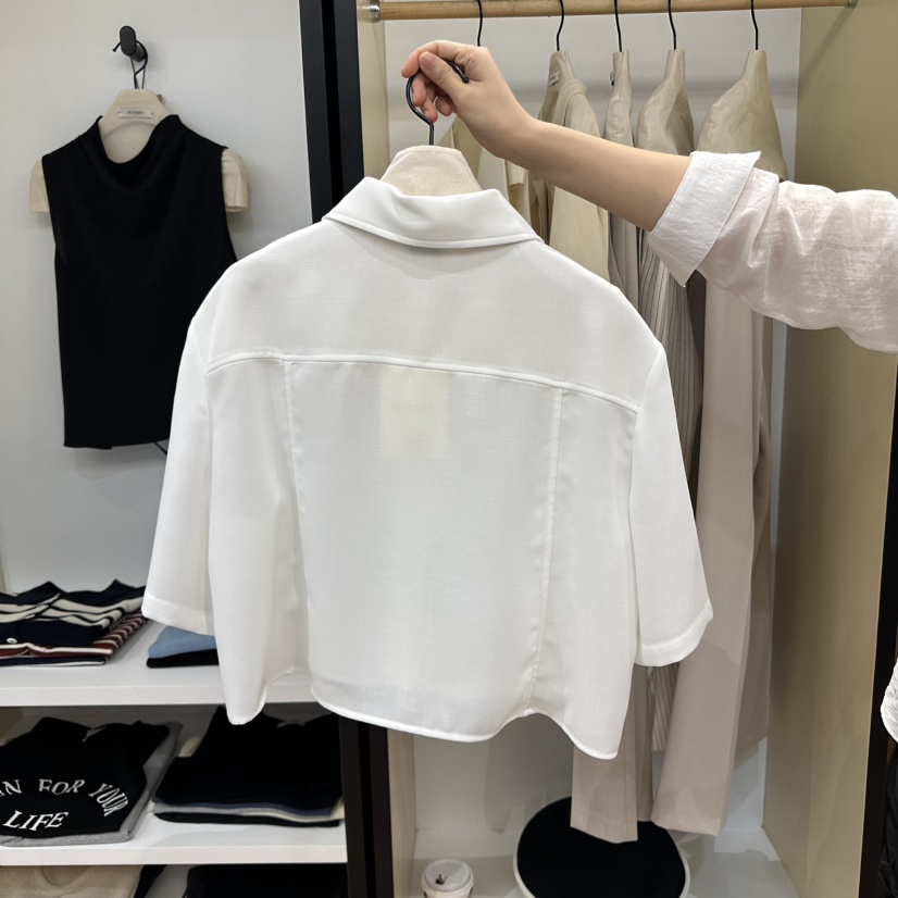MUYBIEN直郵韓國代購㊣女裝新款25春夏熱賣人氣推薦襯衫蕾絲衫MUYBIEN襯衫/蕾絲衫