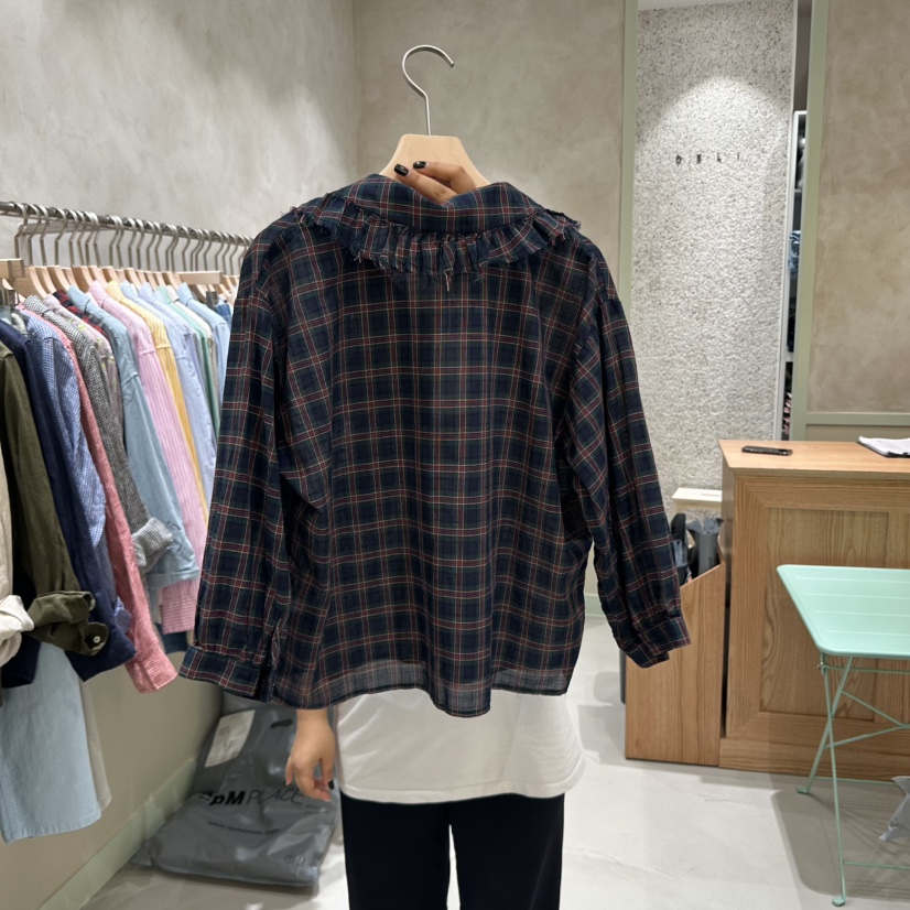 DELI JENNY韓國㊣直郵東大門代購女裝新品25春夏襯衫蕾絲衫DELI JENNY襯衫/蕾絲衫