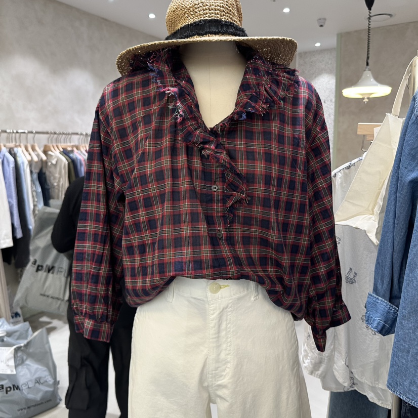 DELI JENNY韓國㊣直郵東大門代購女裝新品25春夏襯衫蕾絲衫DELI JENNY襯衫/蕾絲衫
