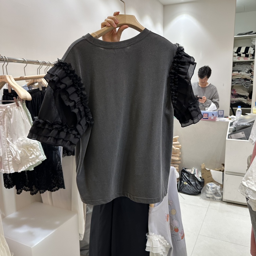 MINI UNNI直郵韓國代購㊣女裝新款25春夏休閑推薦熱賣時尚T恤MINI UNNIT恤