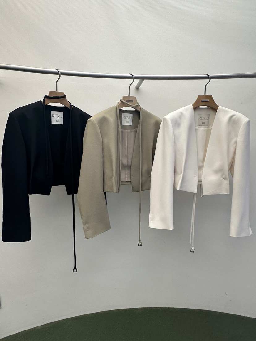 WIDA-P韓國㊣直郵東大門代購女裝新品25春夏熱賣夾克含腰繩WIDA/RENEJ夾克