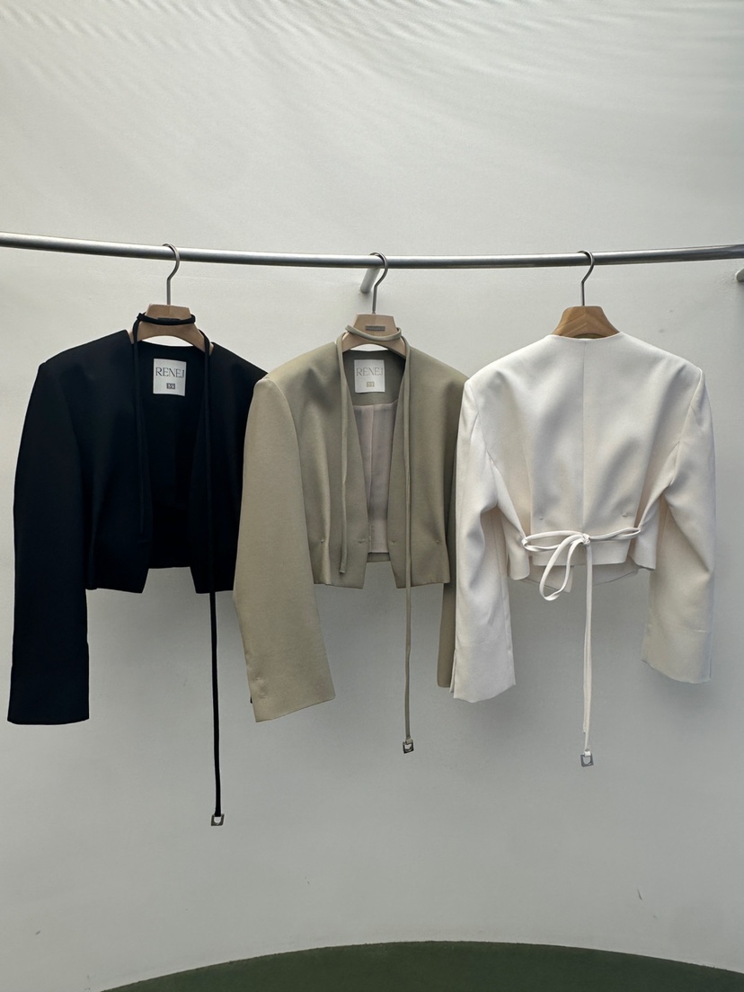 WIDA-P韓國㊣直郵東大門代購女裝新品25春夏熱賣夾克含腰繩WIDA/RENEJ夾克