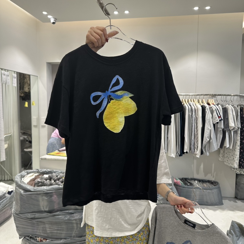 COMBO直郵韓國代購㊣女裝新品時尚25春夏人氣休閑推薦熱賣T恤COM_BOT恤圖色3
