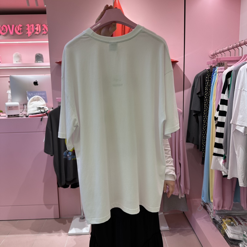 LOVE PINK直郵韓國代購㊣女裝新品人氣休閑推薦25春夏時尚T恤LOVE PINKT恤