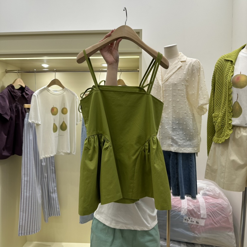 FURE韓國㊣直郵東大門代購女裝新品25春夏人氣推薦吊帶背心FURE吊帶/背心
