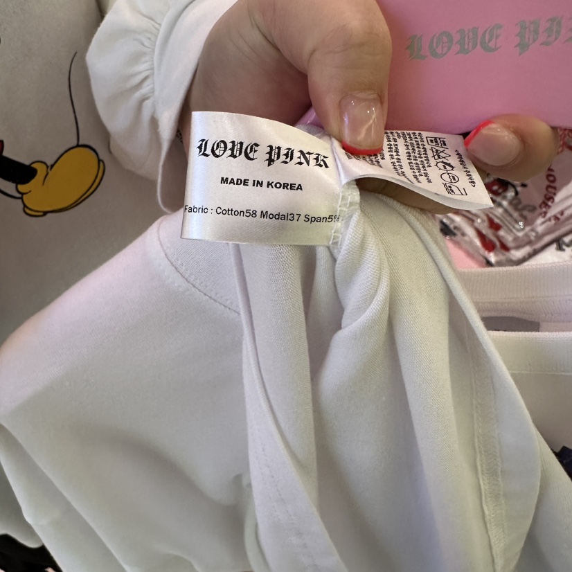 LOVE PINK韓國直郵㊣女裝新品25春夏時尚人氣休閑熱賣推薦T恤LOVE PINKT恤
