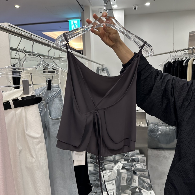 PAVEL韓國㊣直郵東大門代購女裝新品時尚人氣熱賣25春夏吊帶背心PAVEL吊帶/背心