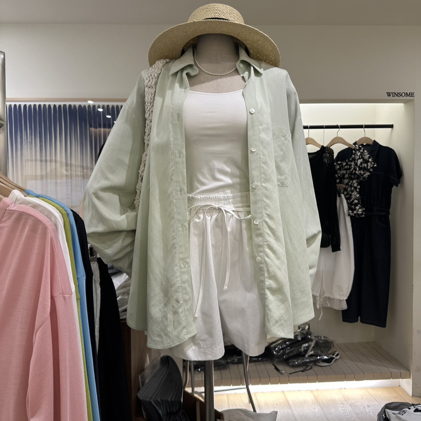 WINSOME直郵韓國代購㊣女裝新品時尚推薦休閑熱賣襯衫蕾絲衫WINSOME襯衫/蕾絲衫圖色2