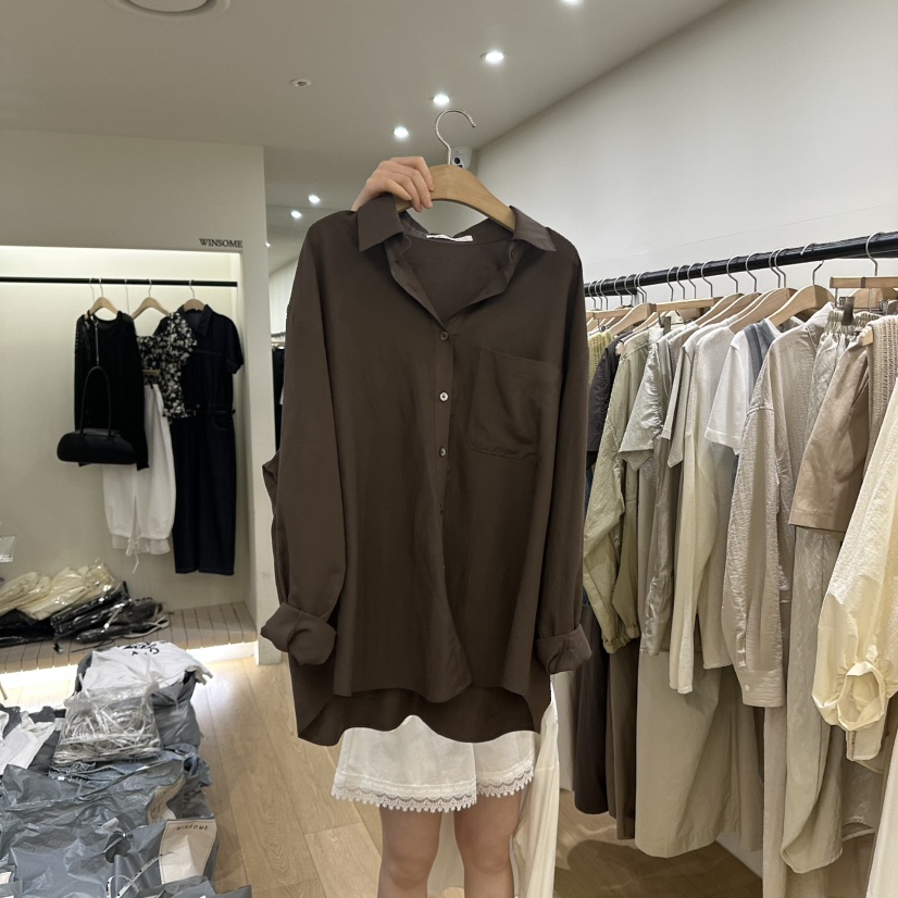 WINSOME直郵韓國代購㊣女裝新品時尚推薦休閑熱賣襯衫蕾絲衫WINSOME襯衫/蕾絲衫圖色3