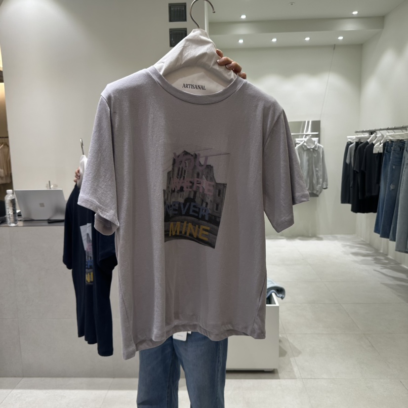 ARTISANAL韓國直郵㊣女裝新品時尚休閑25春夏熱賣人氣推薦T恤ARTISANALT恤圖色2