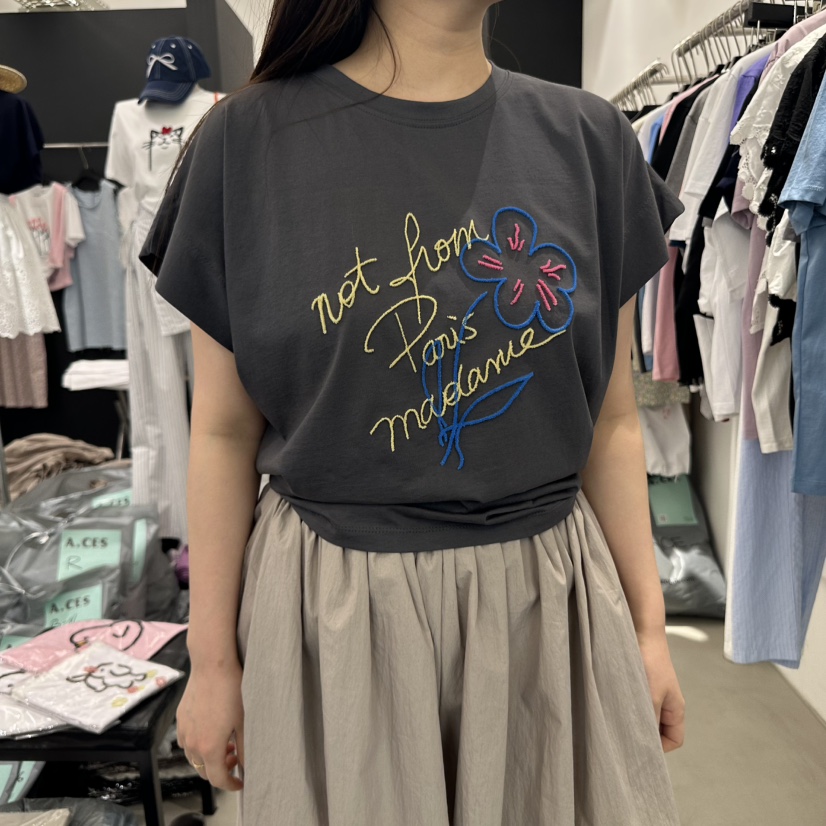 A.CES韓國直郵㊣女裝新款推薦熱賣休閑25春夏時尚人氣T恤A.CEST恤圖色2