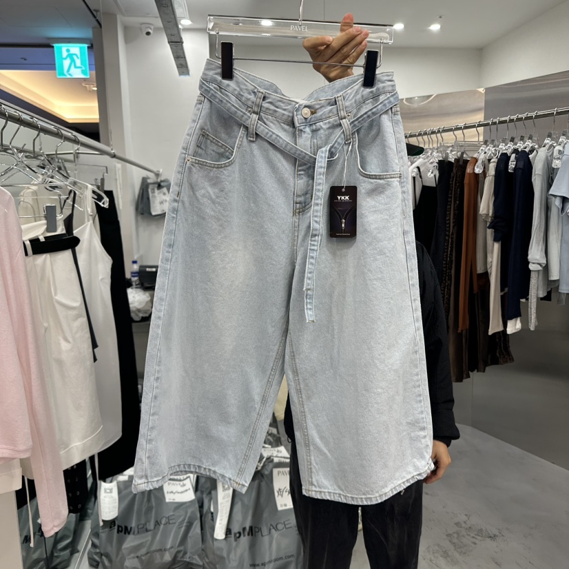 PAVEL韓國㊣直郵東大門代購女裝新品人氣推薦短褲含腰繩腰帶PAVEL短褲