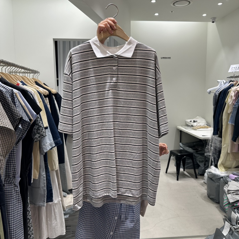 URBANE-P韓國㊣直郵東大門代購女裝新品25春夏休閑推薦T恤URBANE-PT恤圖色2