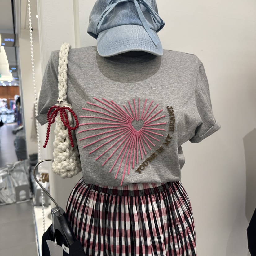 A.CES韓國㊣直郵東大門代購女裝新品休閑推薦25春夏熱賣T恤A.CEST恤圖色2