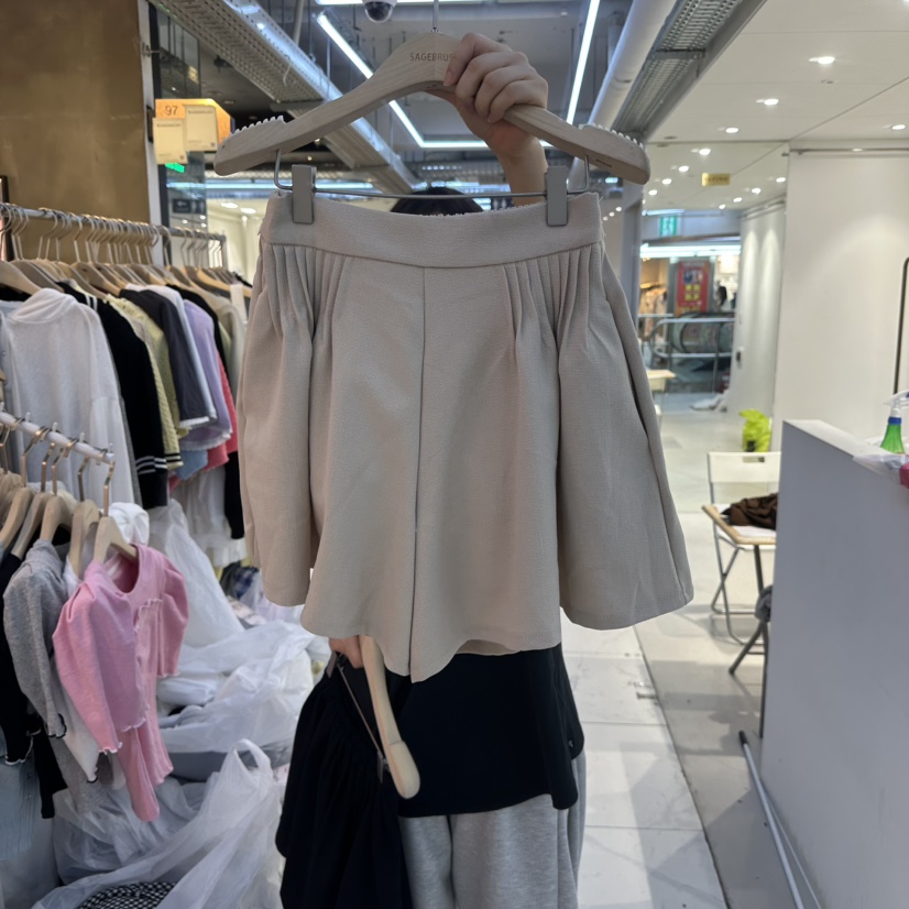 SAGE BRUSH韓國直郵㊣東大門實拍女裝新品25春夏休閑時尚短褲SAGE BRUSH短褲圖色2