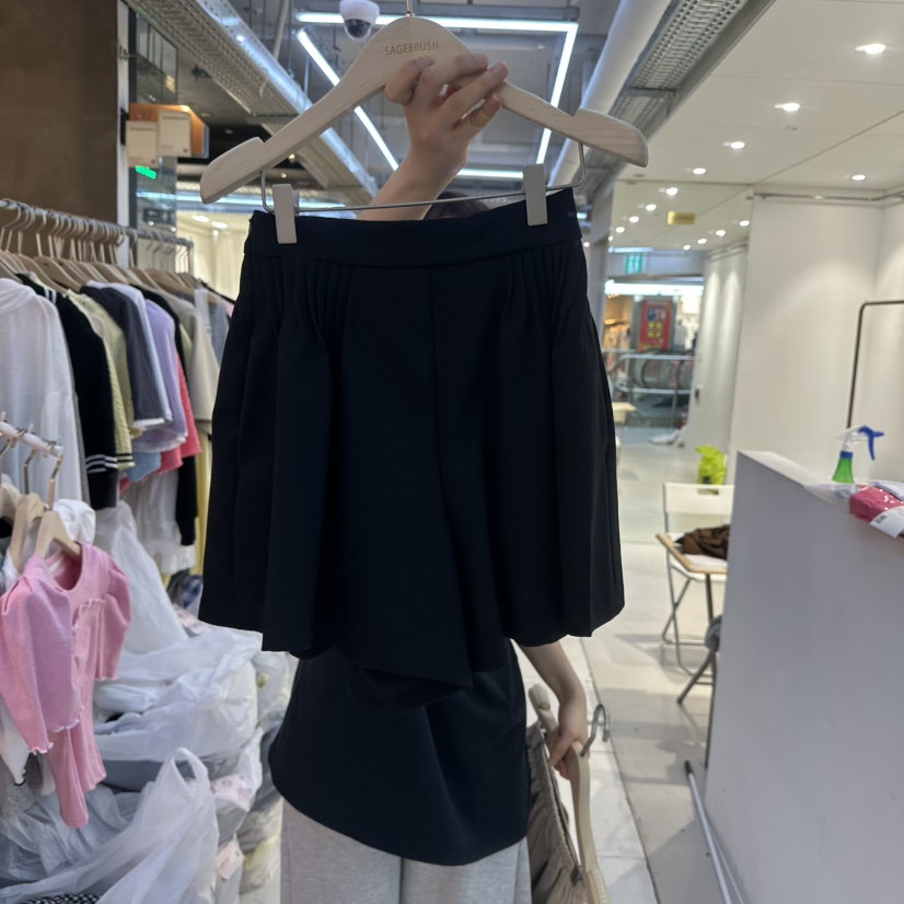 SAGE BRUSH韓國直郵㊣東大門實拍女裝新品25春夏休閑時尚短褲SAGE BRUSH短褲圖色3