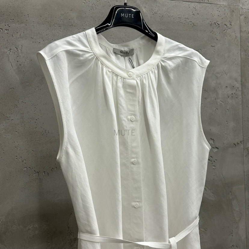 MUTE-P韓國直郵㊣女裝新品熱賣推薦25春夏時尚連衣裙含腰繩MUTE連衣裙