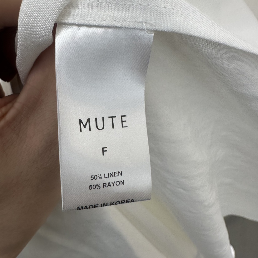MUTE-P韓國直郵㊣女裝新品熱賣推薦25春夏時尚連衣裙含腰繩MUTE連衣裙