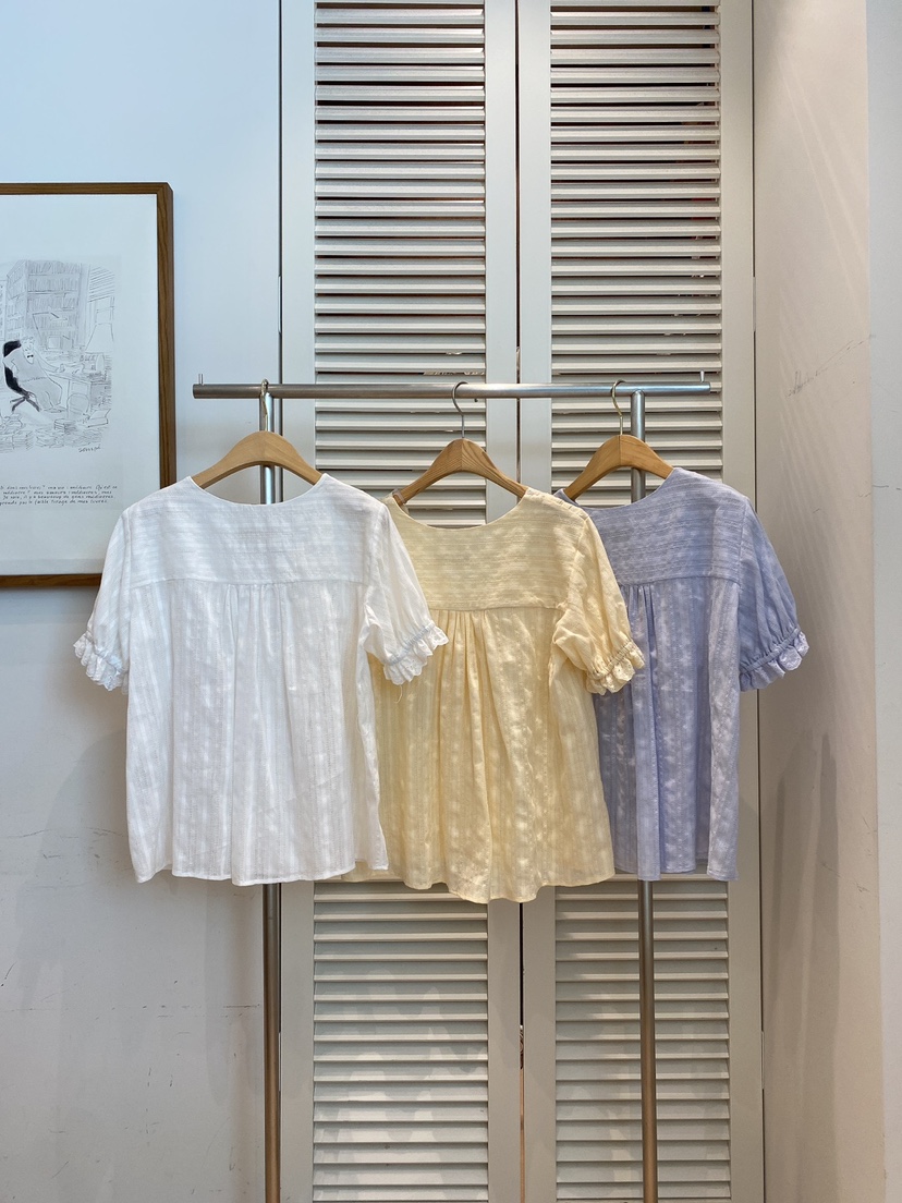 FAVE-L直郵韓國代購㊣女裝新品時尚25春夏人氣推薦襯衫蕾絲衫FAVE-L襯衫/蕾絲衫
