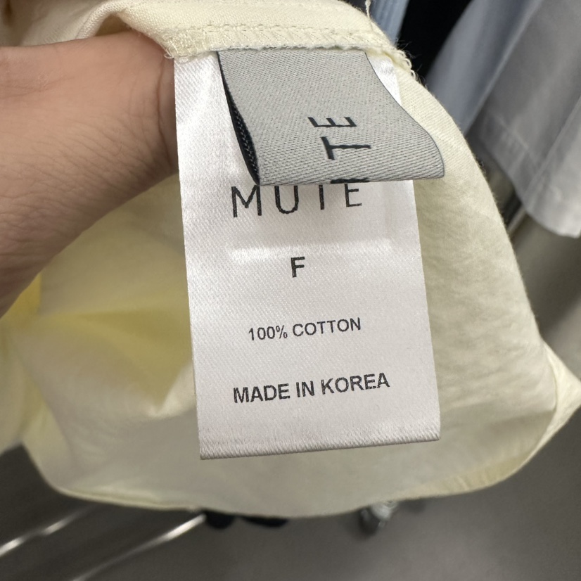 MUTE-P韓國直郵㊣女裝新款推薦熱賣25春夏人氣時尚襯衫蕾絲衫MUTE襯衫/蕾絲衫