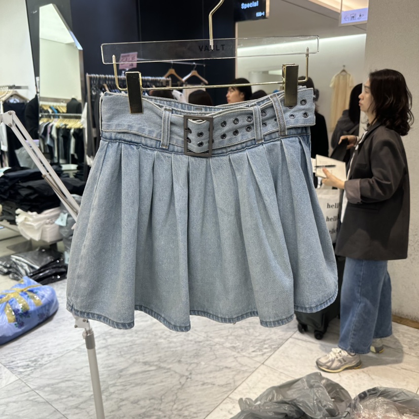 VAULT韓國㊣直郵東大門代購女裝新品休閑熱賣推薦裙褲含腰帶VAULT裙褲