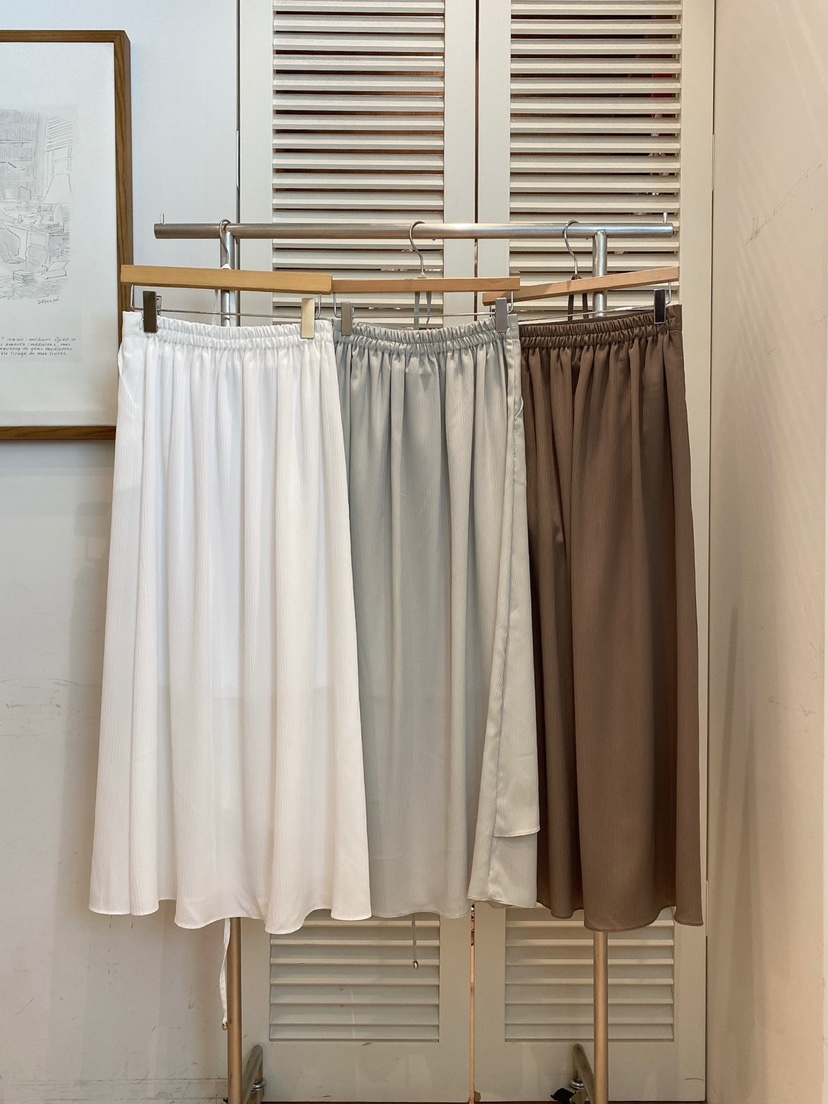 FAVE-L韓國直郵㊣東大門實拍女裝新品熱賣推薦休閑長裙含腰繩FAVE-L長裙