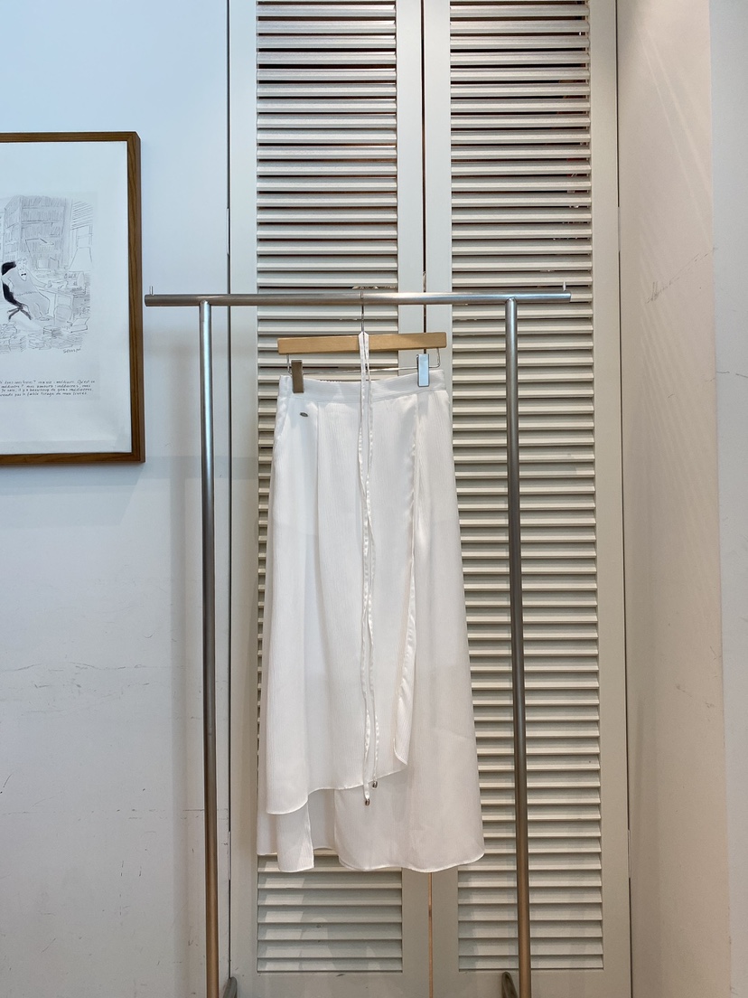 FAVE-L韓國直郵㊣東大門實拍女裝新品熱賣推薦休閑長裙含腰繩FAVE-L長裙