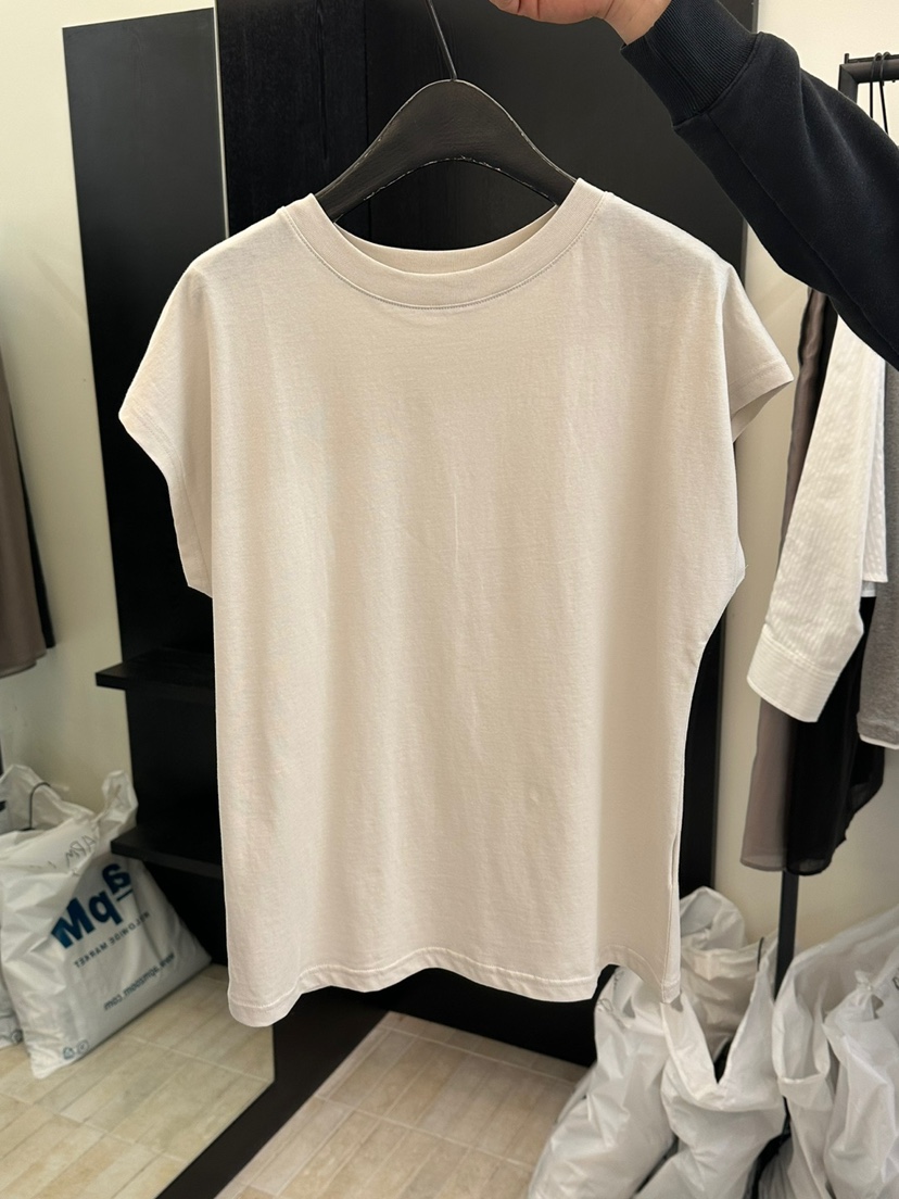 MOANI韓國㊣直郵東大門代購女裝新品25春夏時尚推薦T恤絲綢MOANIT恤圖色2