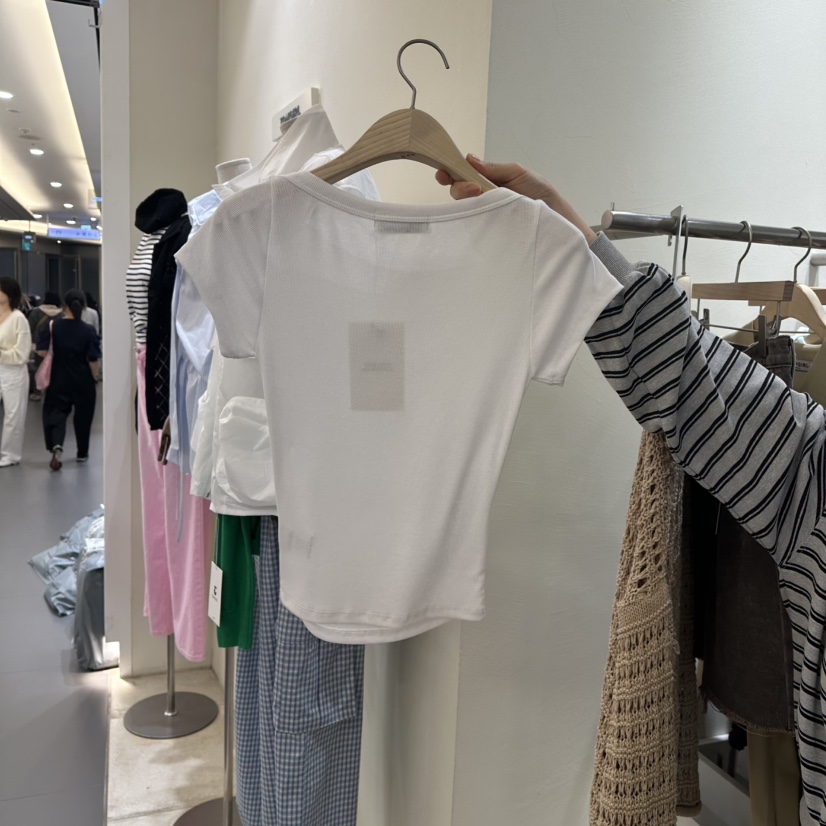 TOMGIRL韓國㊣直郵東大門代購女裝新款推薦休閑25春夏時尚T恤TOMGIRLT恤