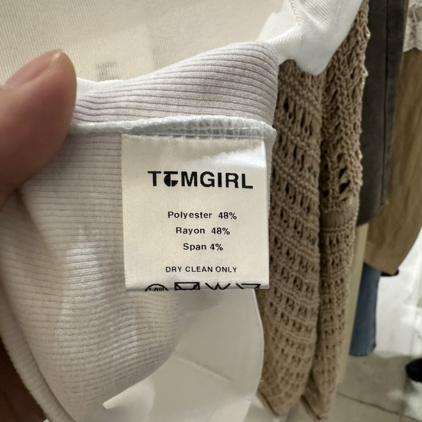 TOMGIRL韓國㊣直郵東大門代購女裝新款推薦休閑25春夏時尚T恤TOMGIRLT恤