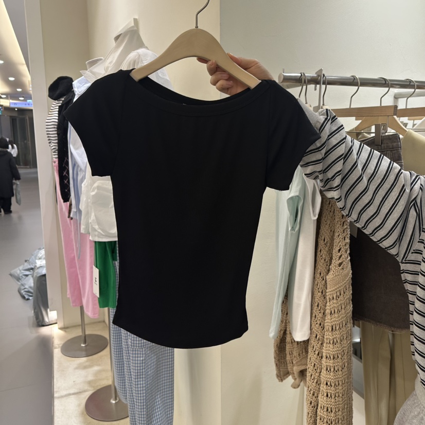 TOMGIRL韓國㊣直郵東大門代購女裝新款推薦休閑25春夏時尚T恤TOMGIRLT恤圖色3