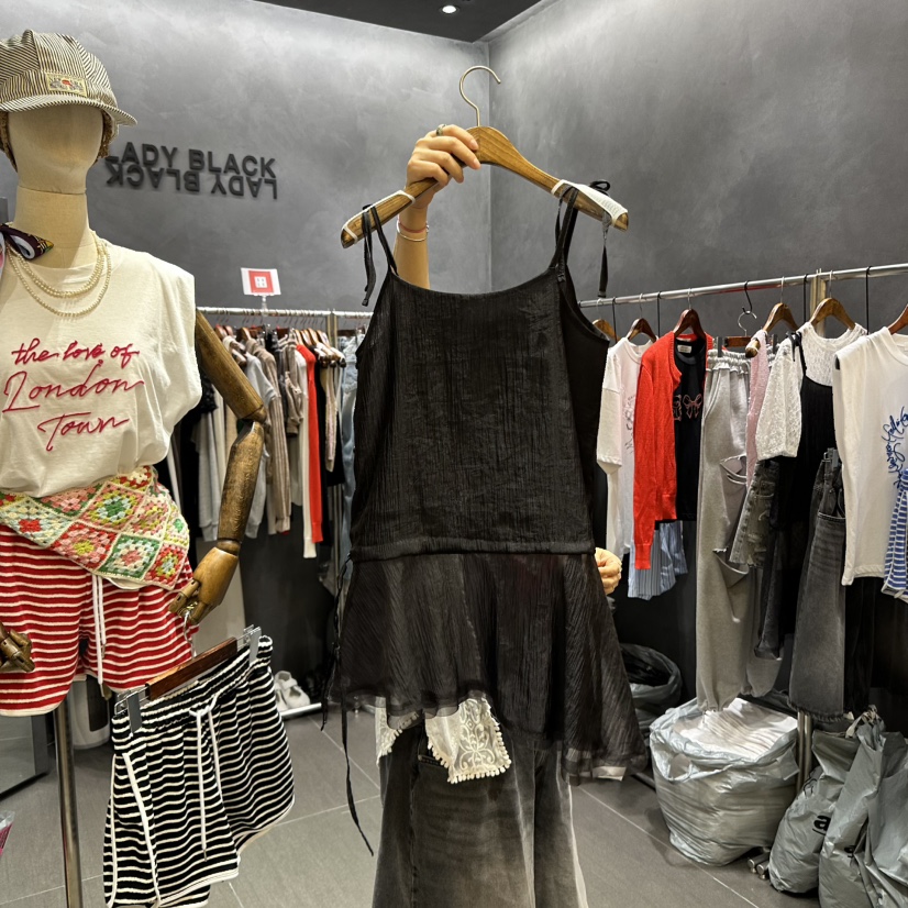 LADYBLACK韓國直郵㊣東大門實拍女裝新品休閑推薦熱賣吊帶背心LADYBLACK吊帶/背心