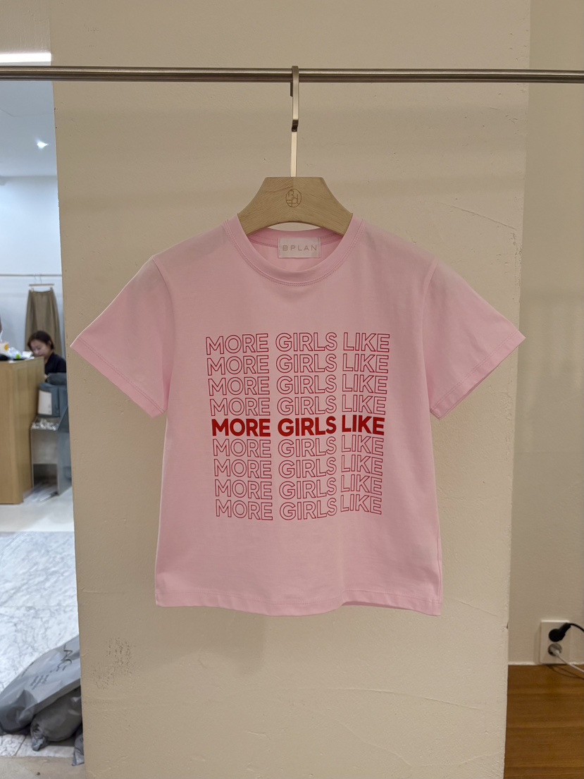 BPLAN直郵韓國代購㊣女裝新款休閑時尚推薦25春夏人氣熱賣T恤BPLANT恤圖色2