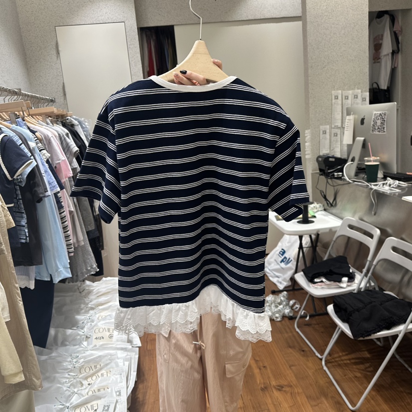 COMELY韓國直郵㊣東大門實拍女裝新款休閑25春夏推薦熱賣T恤COMELYT恤