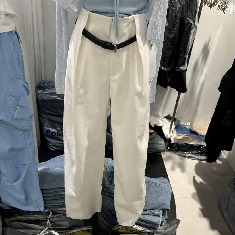 WATERMELON韓國直郵㊣東大門實拍女裝新品時尚休閑褲不含腰帶WATERMELON休閑褲