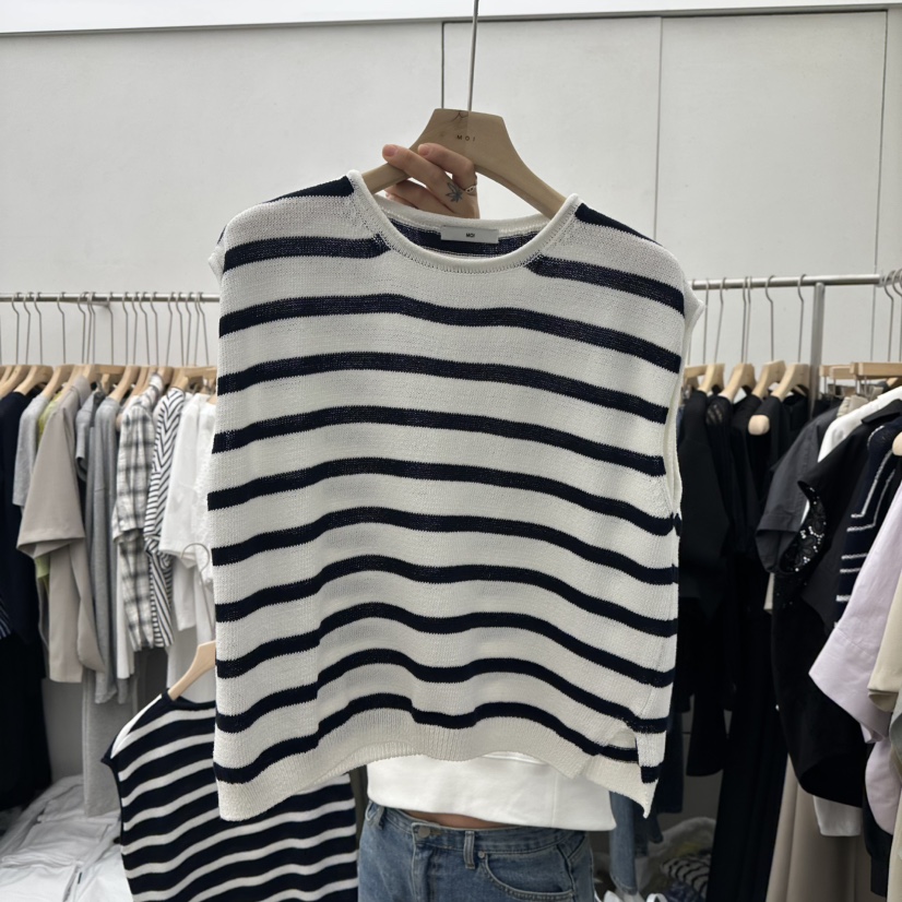 MOI-A韓國直郵㊣女裝新品時尚推薦熱賣休閑25春夏吊帶背心MOI-A吊帶/背心