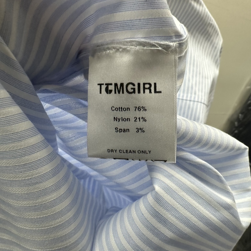 TOMGIRL韓國直郵㊣女裝新品推薦25春夏休閑熱賣時尚襯衫蕾絲衫TOMGIRL襯衫/蕾絲衫
