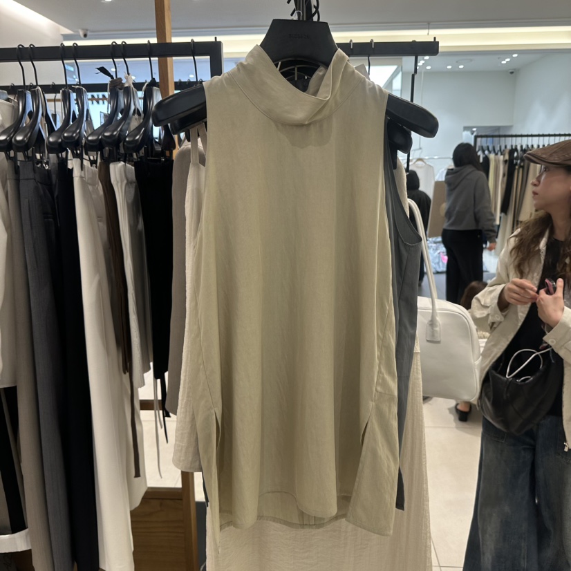 BLOSSOM韓國㊣直郵東大門代購女裝新品休閑時尚吊帶背心高領BLOSSOM吊帶/背心圖色3