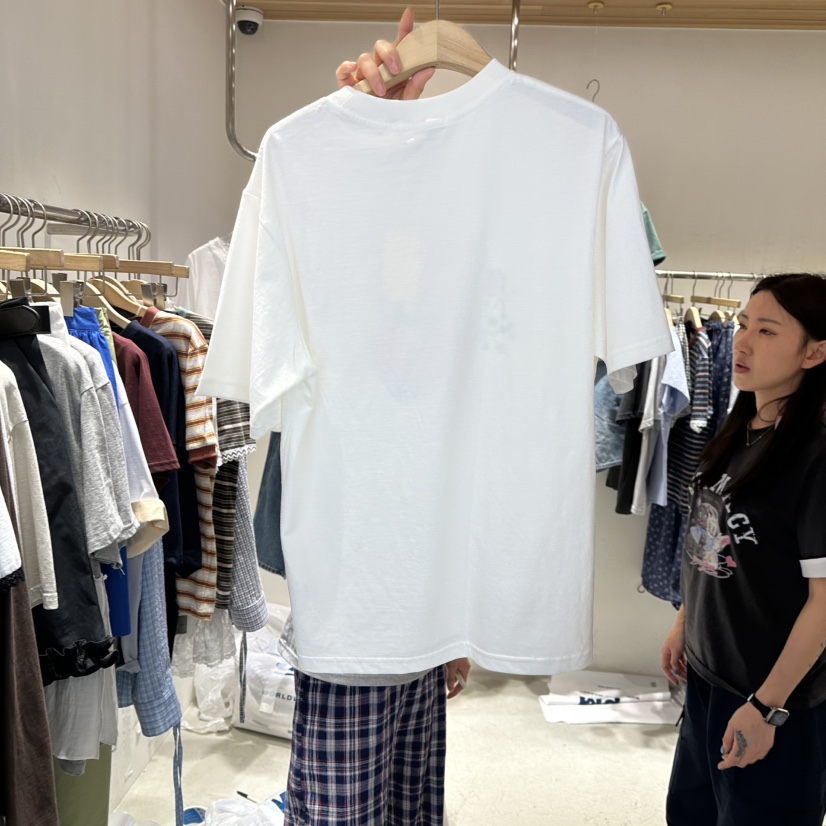 HANNA-A韓國直郵㊣東大門實拍女裝新品時尚25春夏熱賣推薦T恤HANNAT恤