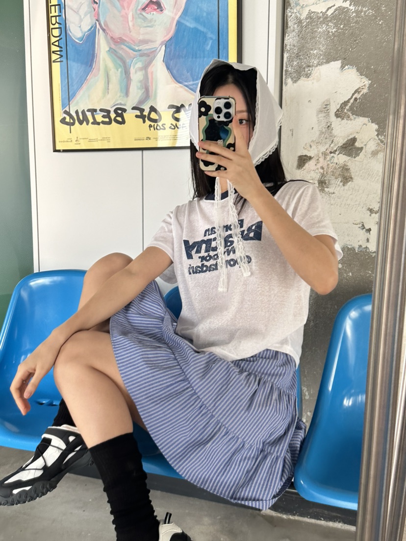 I MFACT韓國直郵㊣東大門實拍女裝新品人氣熱賣25春夏推薦T恤I MFACTT恤
