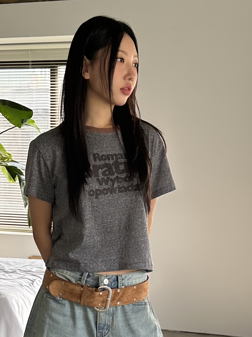 I MFACT韓國直郵㊣東大門實拍女裝新品人氣熱賣25春夏推薦T恤I MFACTT恤
