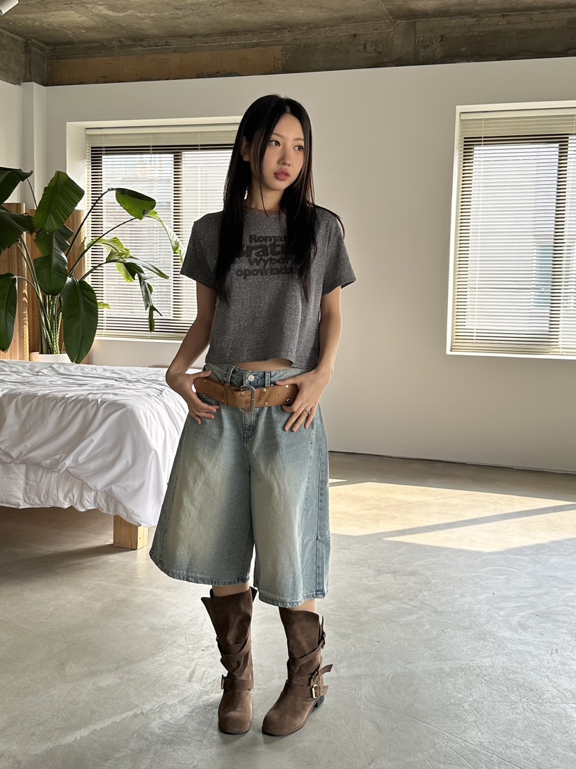 I MFACT韓國直郵㊣東大門實拍女裝新品人氣熱賣25春夏推薦T恤I MFACTT恤