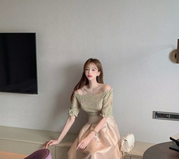 HIGH HEELS直郵韓國代購㊣女裝新款推薦熱賣25春夏襯衫蕾絲衫HIGH HEELS襯衫/蕾絲衫