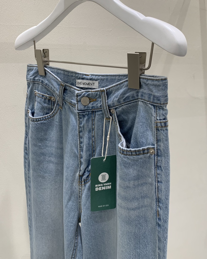 LOVE MOMENT韓國直郵㊣東大門實拍女裝新品25春夏推薦牛仔褲LOVE MOMENT牛仔褲