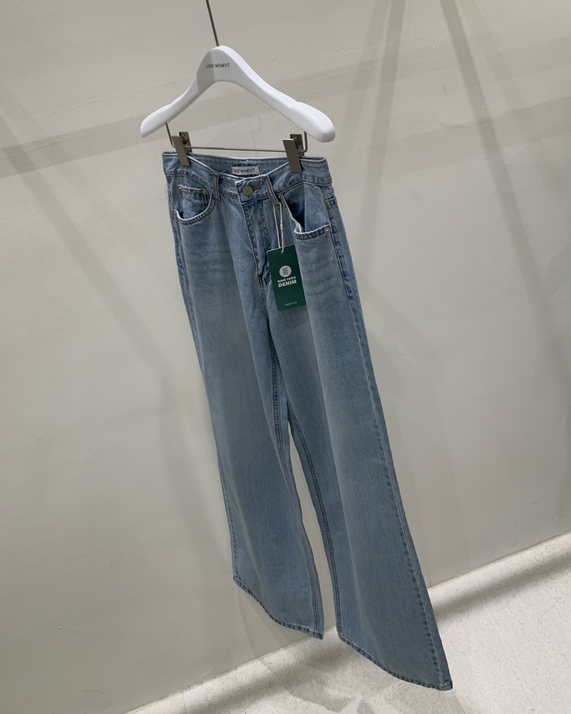 LOVE MOMENT韓國直郵㊣東大門實拍女裝新品25春夏推薦牛仔褲LOVE MOMENT牛仔褲