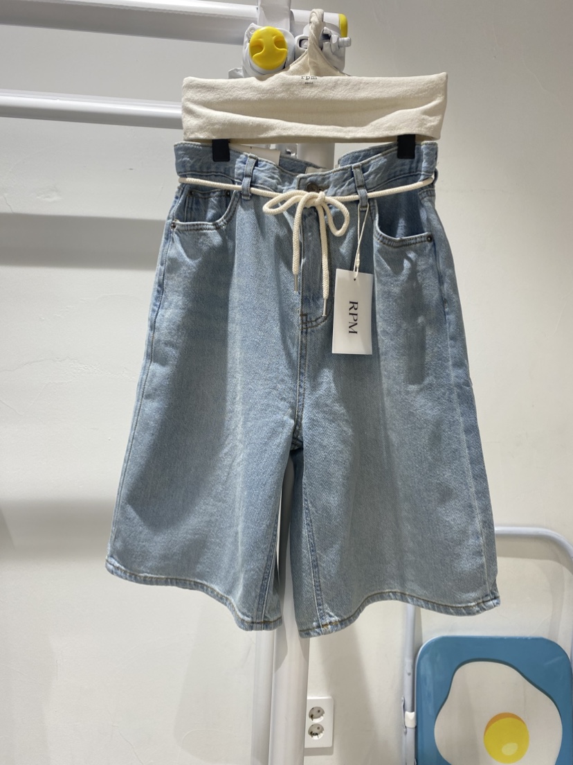 RPM韓國直郵㊣東大門實拍女裝新品人氣休閑25春夏短褲含腰繩RPM短褲圖色2