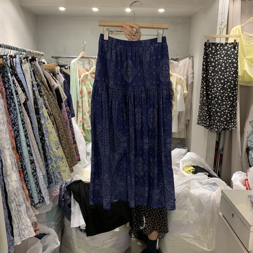 LOGROAD韓國直郵㊣東大門實拍女裝新品推薦休閑人氣25春夏長裙LOG ROAD長裙