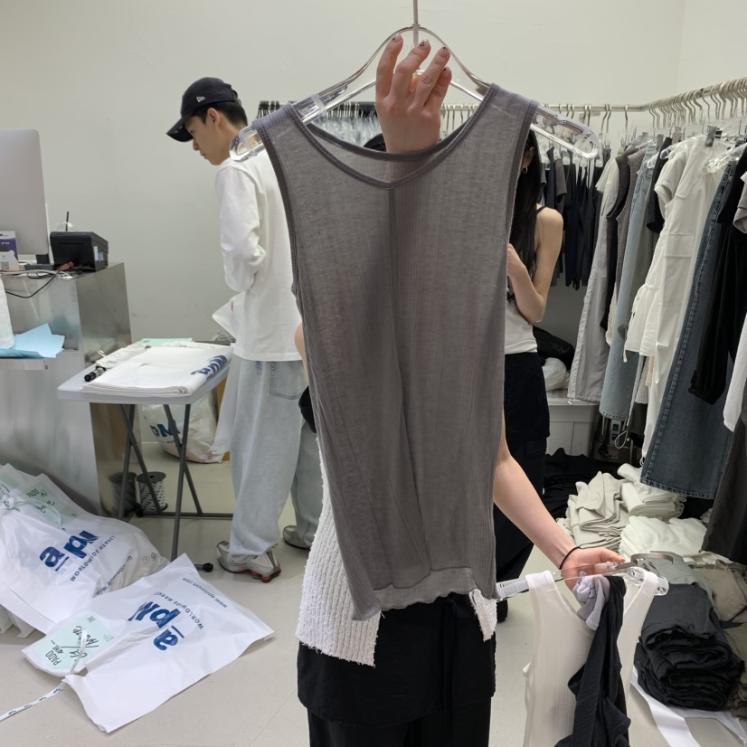 PADO韓國直郵㊣東大門實拍女裝新款休閑25春夏熱賣吊帶背心PADO吊帶/背心圖色4