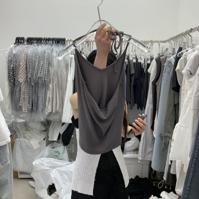 PADO韓國㊣直郵東大門代購女裝新品推薦休閑25春夏吊帶背心PADO吊帶/背心